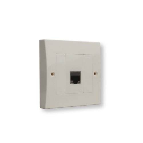 שקע תקשורת בודד RJ-45 אופן התקנה תחת הטיח קופסה עגולה (55) FETAYA