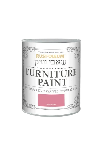 שאבי שיק- צבע ורוד דאסקי לרהיטים במראה חלק בגימור מט 750 מ"ל Rust-Oleum
