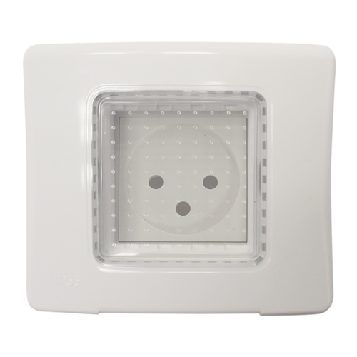 שקע מוגן מים CLICK IP55 מתח/זרם 230/16A בצבע לבן FETAYA
