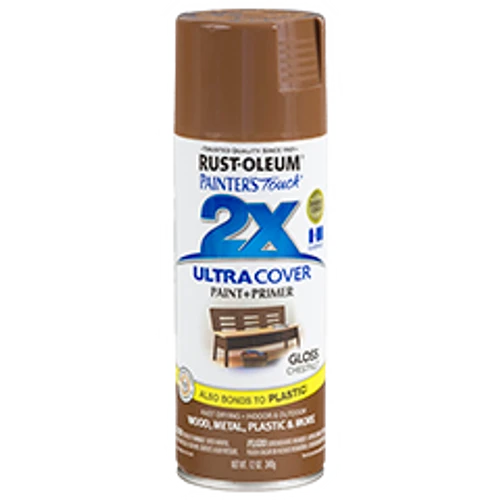 ספריי צבע ערמון מבריק + יסוד - 2X ULTRA COVER Gloss Chestnut Rust-Oleum