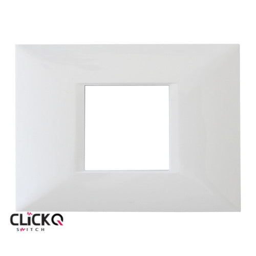 מסגרת 2 מודול מלבנית ישרה CLICK-Q בצבע לבן FETAYA