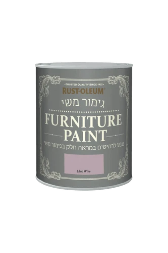 שאבי שיק- צבע לילך יין לרהיטים במראה חלק בגימור מט 750 מ"ל Rust-Oleum