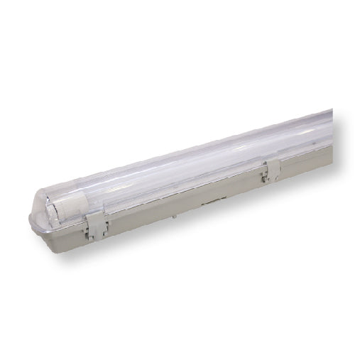 גוף תאורה הרמטי ROCKET הספק 2X24W מוגן IP65 גוון אור קר הזנה חד צדדית FETAYA