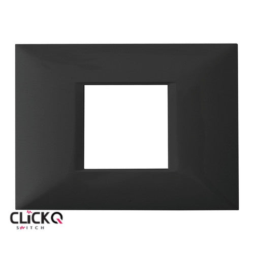 מסגרת 2 מודול מלבנית ישרה CLICK-Q בצבע שחור FETAYA