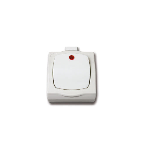 לחצן מדרגות מואר YARDEN בצבע לבן מתח/זרם 230V/10A FETAYA