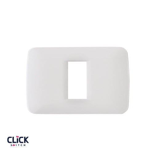 מסגרת CLICK לקופסה מלבנית 1 מודול בצבע לבן FETAYA