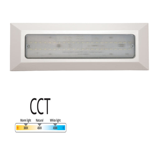 גוף תאורה שבילית לד מלבני הספק 4.4W מוגן IP65 גוון אור 30-45-65 כולל כוונון CCT FETAYA