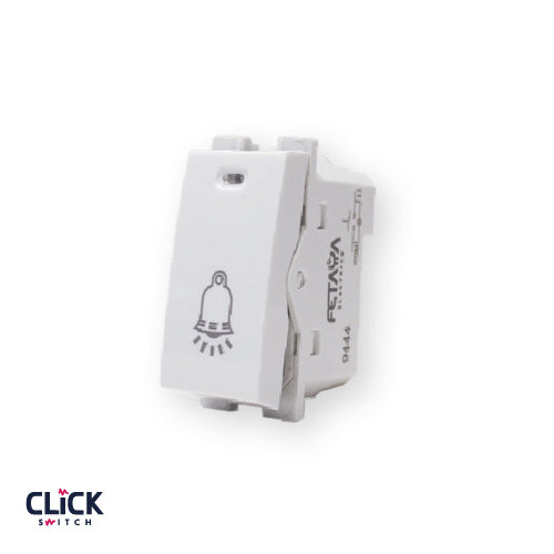 לחצן פעמון CLICK מואר 1 מודול מתח/זרם 14V/80MA בצבע לבן FETAYA
