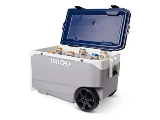 צידנית קשיחה עם גלגלים 85 ליטר דגם LATITUDE אפור IGLOO