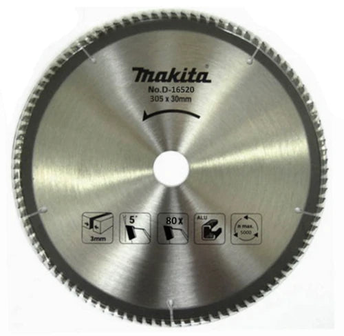 להב לחיתוך אלומיניום "12 (305 מ"מ) - 80 שיניים MAKITA D-16520