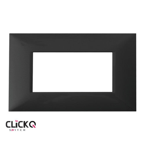 מסגרת 4 מודול מלבנית ישרה CLICK-Q בצבע שחור FETAYA