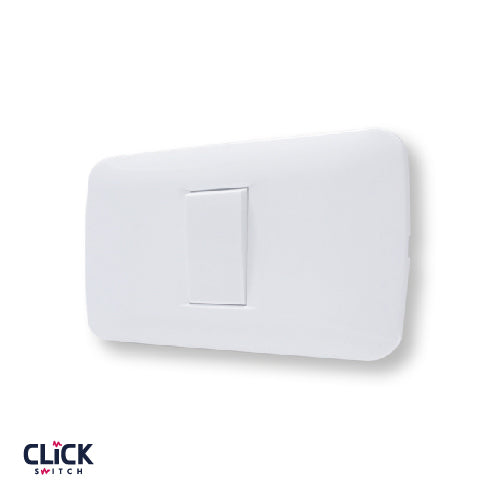 מסגרת CLICK לקופסה מלבנית 1 מודול בצבע לבן FETAYA