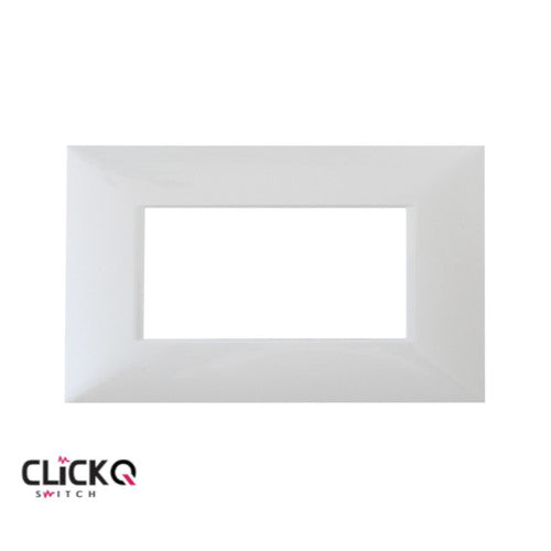 מסגרת 4 מודול מלבנית ישרה CLICK-Q בצבע לבן FETAYA