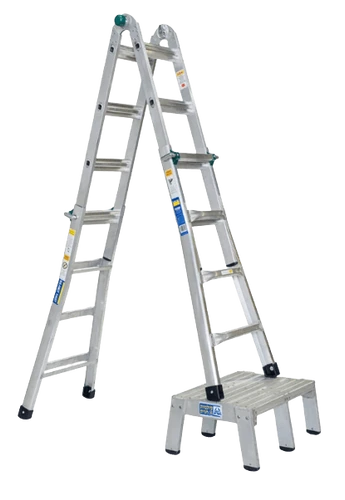 סולם אלומיניום טלסקופי 4X5 מטר 209905-2 חגית סולמות חגית - תמונה 4