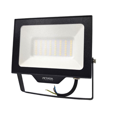 פנס הצפה בצבע שחור מדגם 50W SUPER SKINNY אור חם FETAYA