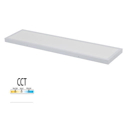 גוף תאורה לבן מלבני צמוד תקרה MICHAELLA CCT הספק 72W FETAYA