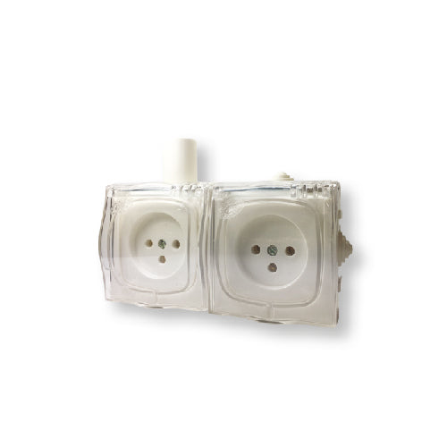 שקע כח P-2 YARDEN מוגן מים IP20 בצבע לבן מתח/זרם 230V/16A FETAYA