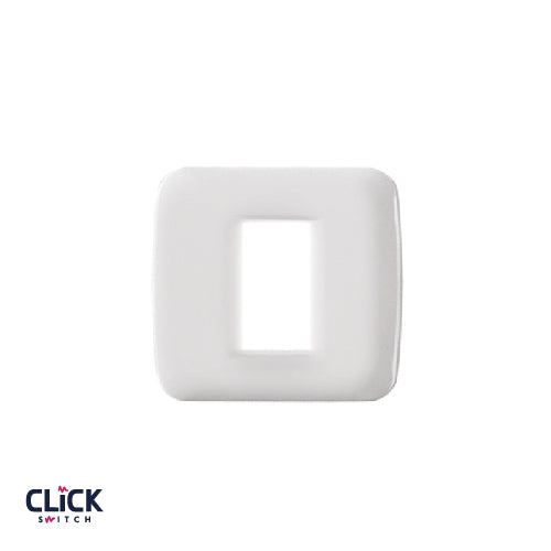 מסגרת CLICK לקופסה עגולה (55) 1 מודול בצבע לבן FETAYA
