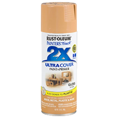 ספריי צבע חאקי מבריק + יסוד - 2X ULTRA COVER Gloss Khaki Rust-Oleum