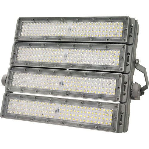 פרוז'קטור לד מקצועי 400W כולל זרוע תלייה מתכוננת IP-65 גוון אור לבן FETAYA
