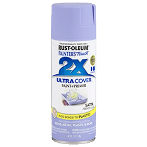 ספריי צבע סגול לילך משי + יסוד - 2X ULTRA COVER Satin French Lilac Rust-Oleum