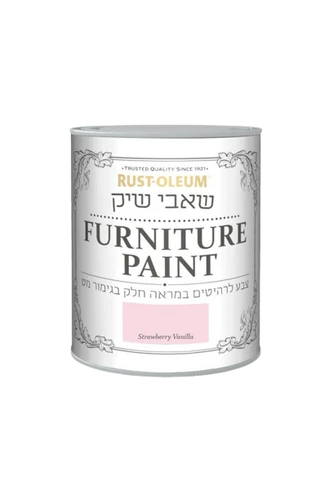 שאבי שיק- צבע תות וניל לרהיטים במראה חלק בגימור מט 750 מ"ל Rust-Oleum