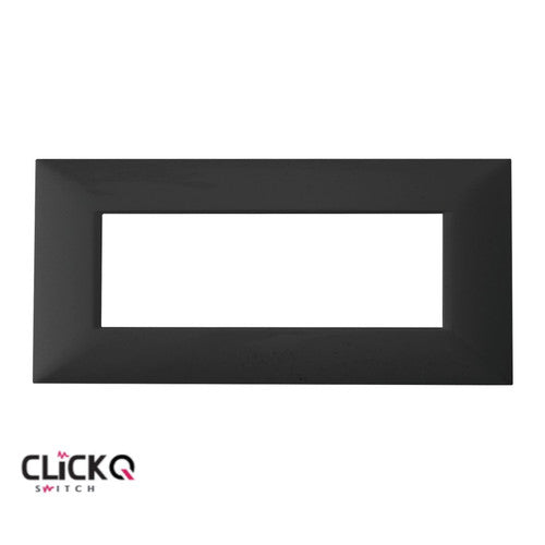מסגרת 6 מודול מלבנית ישרה CLICK-Q בצבע שחור FETAYA