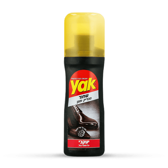 YAK- בקבוק מבריק נעליים בגוון שחור 50 מ"ל