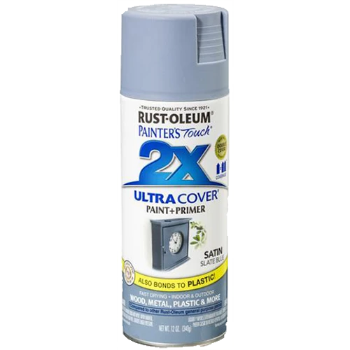ספריי צבע כחול ג'ינס + יסוד - 2X ULTRA COVER Satin Slate Blue Rust-Oleum