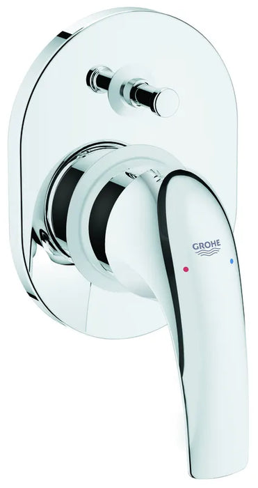 אינטרפוץ 4 דרך אובלי BAUCURVE כרום ניקל GROHE