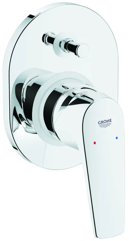 אינטרפוץ 4 דרך אובלי BAUFLOW כרום ניקל GROHE