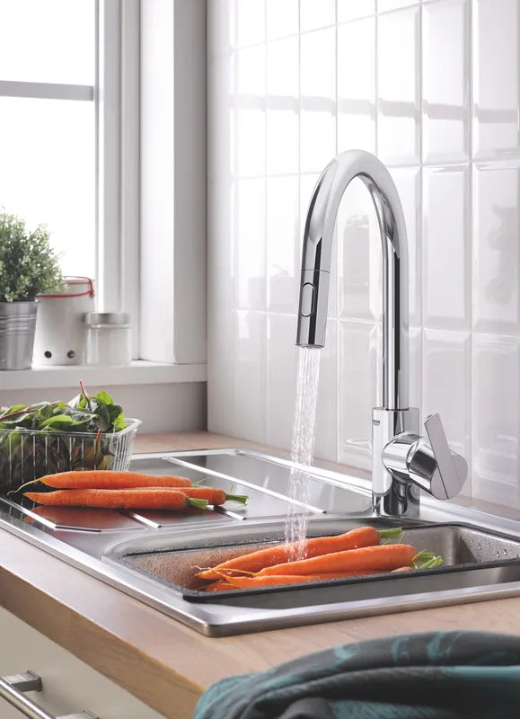 ברז מטבח נשלף FEEL כרום ניקל GROHE - תמונה 2