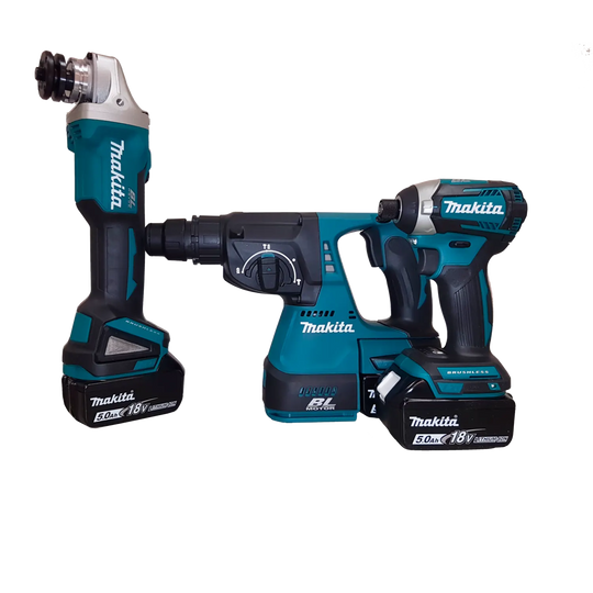 סט כלים נטען ללא פחמים DLX3070TX מתוצרת Makita