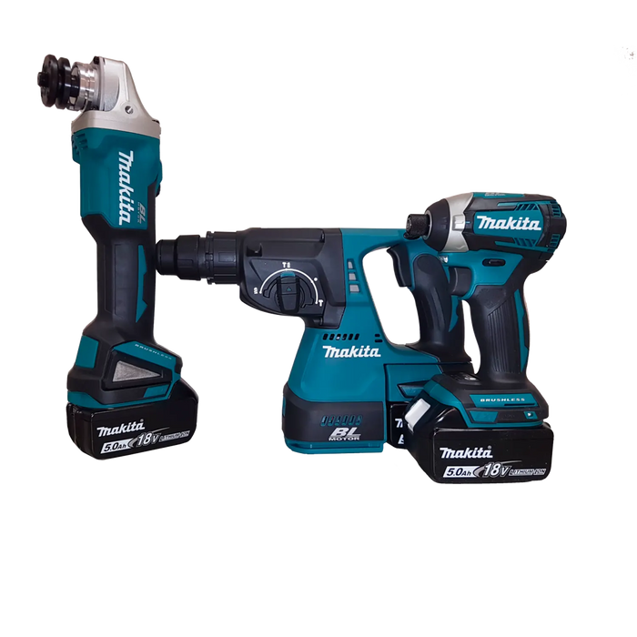 סט כלים נטען ללא פחמים DLX3070TX מתוצרת Makita