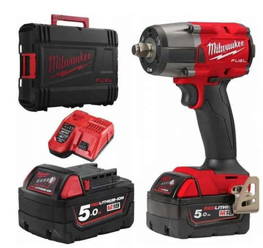 מרפתח רטיטה 1/2" נטען 18V הינע 1/2" 745Nm Milwaukee