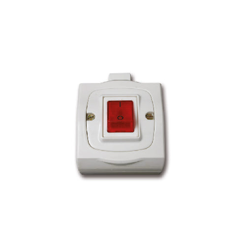 מפסק לדוד מואר רוקר YARDEN בצבע לבן מתח/זרם 230V/10A FETAYA