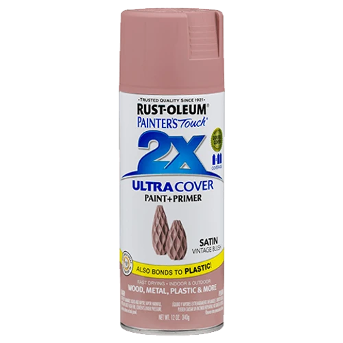 ספריי צבע ורוד וינטג' + יסוד - 2X ULTRA COVER Vintage Blush Rust-Oleum