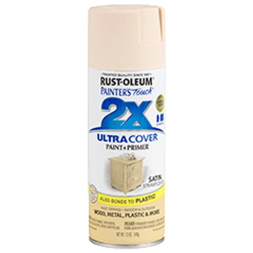 ספריי צבע צהוב חמניה משי + יסוד - 2X ULTRA COVER Satin Strawflower Rust-Oleum