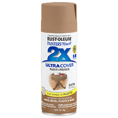 ספריי צבע אגוז משי + יסוד - 2X ULTRA COVER Satin Nutmeg Rust-Oleum