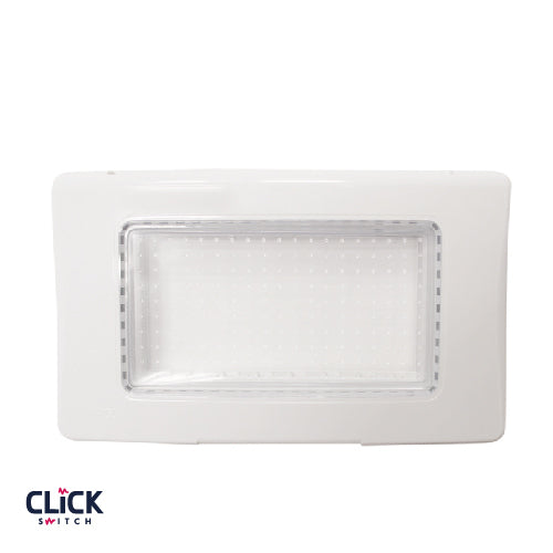 מסגרת CLICK לקופסה מלבנית 4 מודול בצבע לבן מוגן מים IP 55 FETAYA