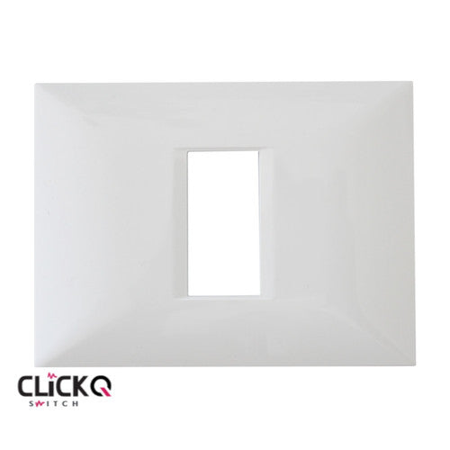 מסגרת 1 מודול מלבנית ישרה CLICK-Q בצבע לבן FETAYA