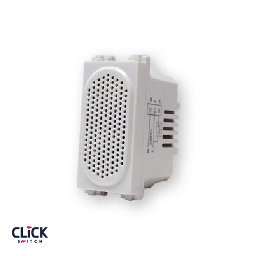 פעמון CLICK מודול 1 מתח/זרם 250V/AC בצבע לבן FETAYA