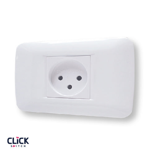 מסגרת CLICK לקופסה מלבנית 2 מודול בצבע לבן FETAYA