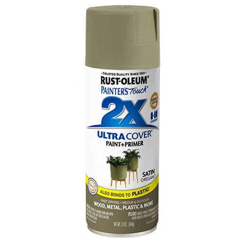 ספריי צבע אורגנו משי + יסוד - 2X ULTRA COVER Satin Oregano Rust-Oleum