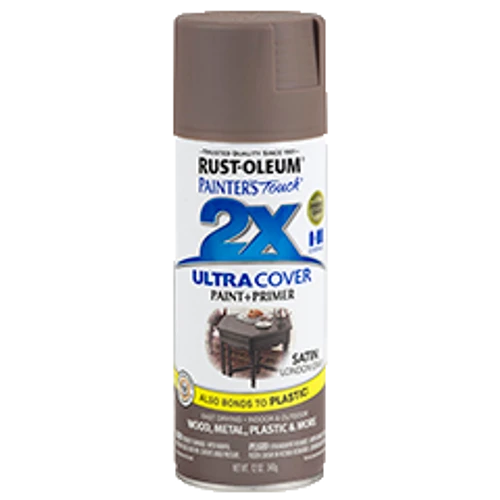 ספריי צבע אפור עכבר משי + יסוד - 2X ULTRA COVER Satin London Gray Rust-Oleum