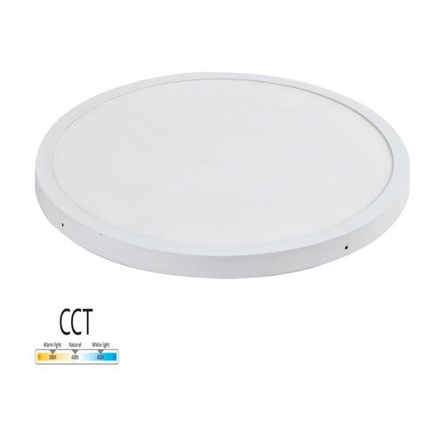 גוף תאורה לבן עגול צמוד תקרה MICHAELLA CCT הספק 36W FETAYA