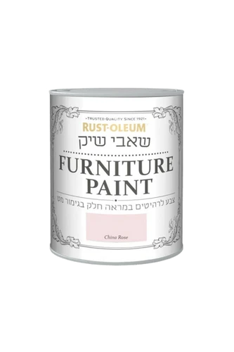 שאבי שיק- צבע ורוד ורד סיני לרהיטים במראה חלק בגימור מט 750 מ"ל Rust-Oleum