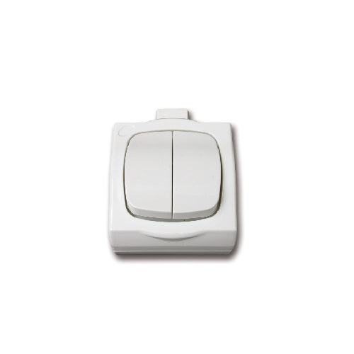 מפסק מחליף + מחליף YARDEN בצבע לבן מתח/זרם 230V/10A FETAYA