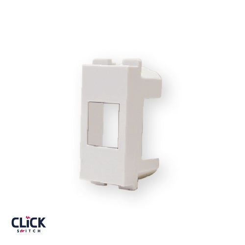 פלסטיק לשקע CLICK מחשב RJ45 Cat.5e מודול 1 בצבע לבן FETAYA