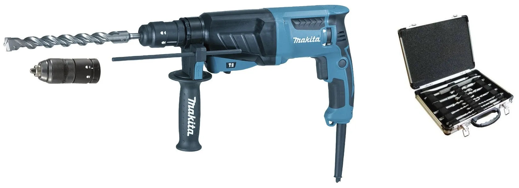 פטישון MAKITA HR2630TX12 סט מקדחים